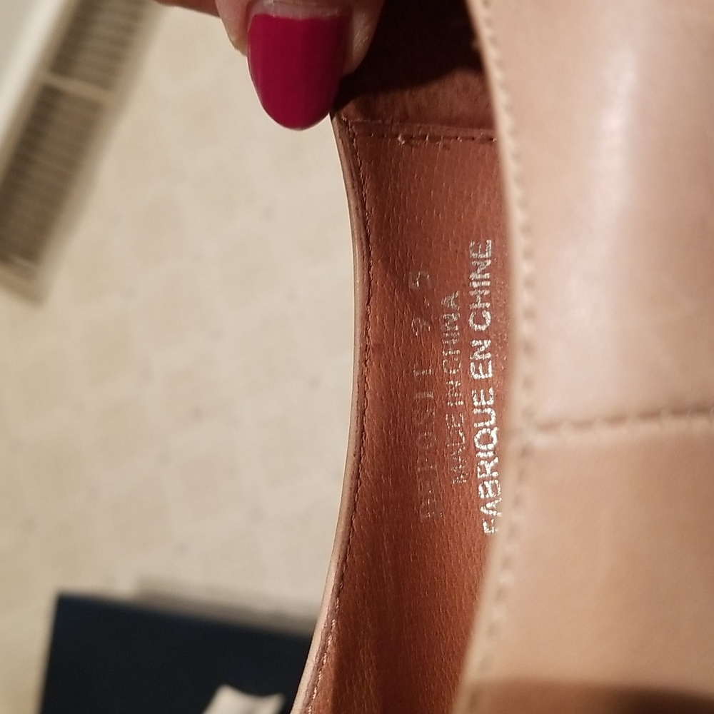 Two Toned Leather Jeffrey Campbell Deposit Flats Colorblock Retro Shoes - Picture 9 of 9